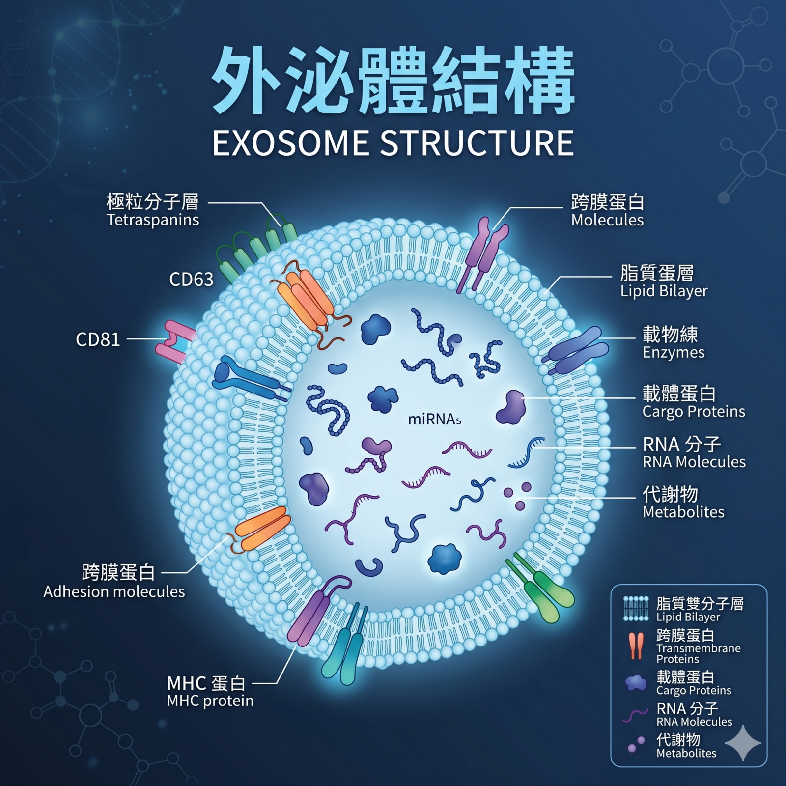 外泌體結構 schematic